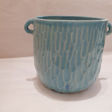 Charger l'image dans la galerie, Pot à couvert en grès blanc - Email Ciel. Collection "Scala"